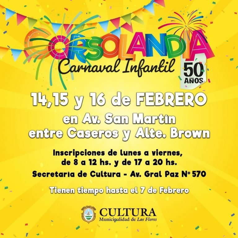 Continúa abierta la inscripción para participar en la 50ª edición de Corsolandia