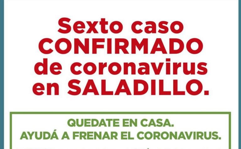 Son 6 los casos en Saladillo