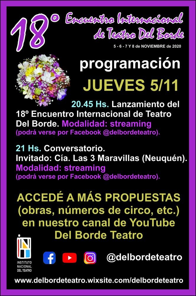 Hoy empieza el 18º Encuentro Internacional de Teatro Del Borde