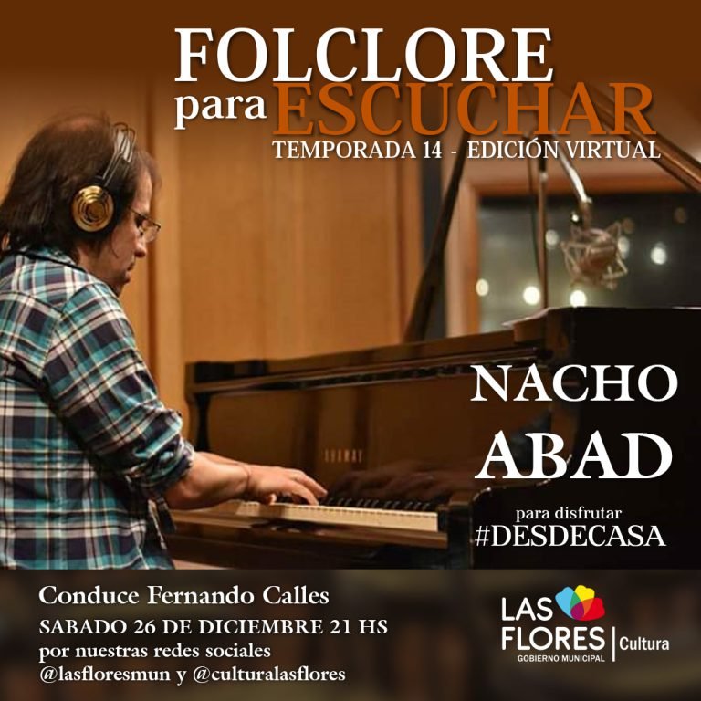 "Folclore para escuchar" presenta en su última gala del año al reconocido pianista y compositor Nacho Abad