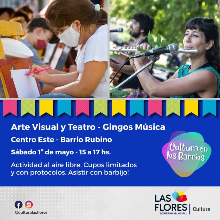 Cultura en los Barrios: este sábado en el Centro Este