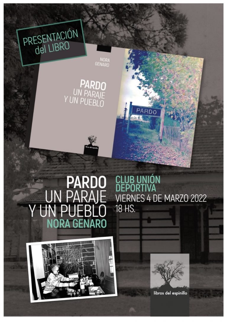 La profesora Nora Genaro presentará su libro » Pardo, un paraje y un pueblo»