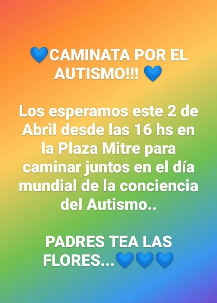 JORNADA POR EL DÍA MUNDIAL DE CONCIENTIZACIÓN DEL AUTISMO EN PLAZA MITRE