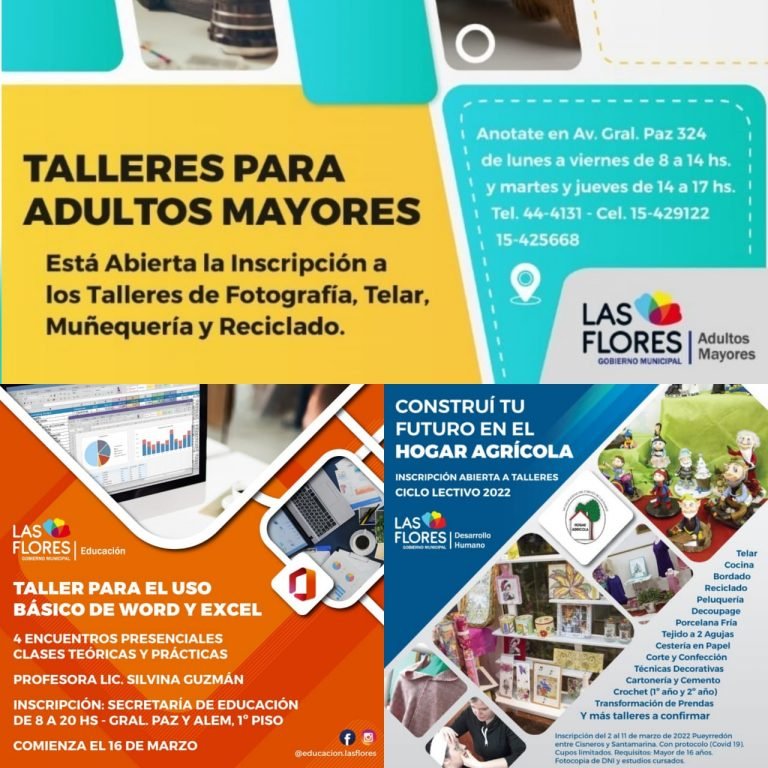 Información Municipal: Talleres para ampliar conocimientos