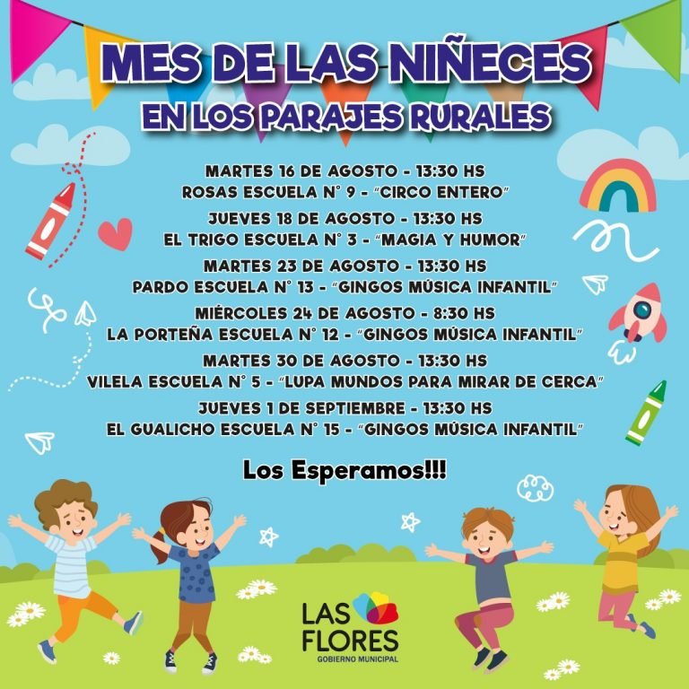 Mes de las niñeces en parajes rurales