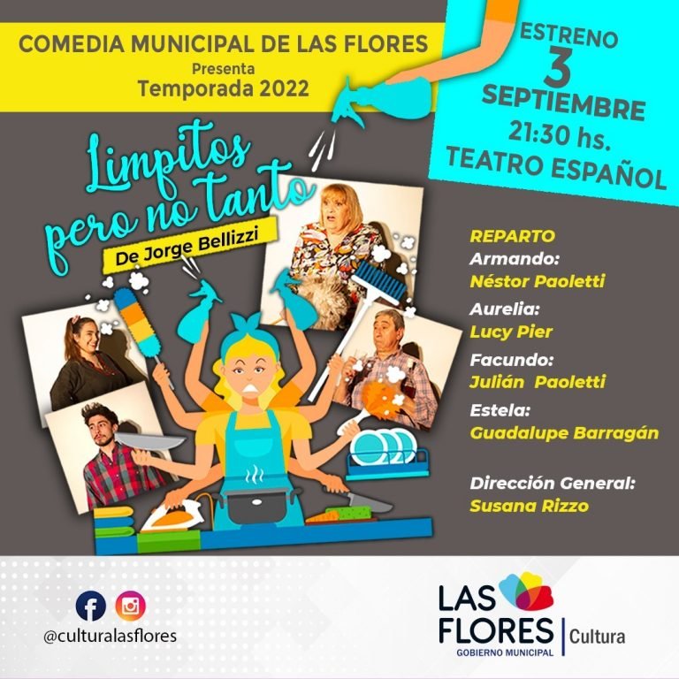LA COMEDIA MUNICIPAL PRESENTA “LIMPITOS PERO NO TANTO”