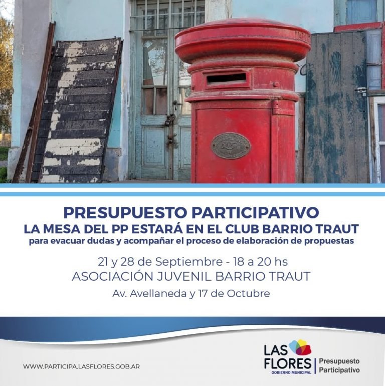 PRIMERA REUNIÓN DEL PRESUPUESTO PARTICIPATIVO CON VECINOS DE BARRIO TRAUT