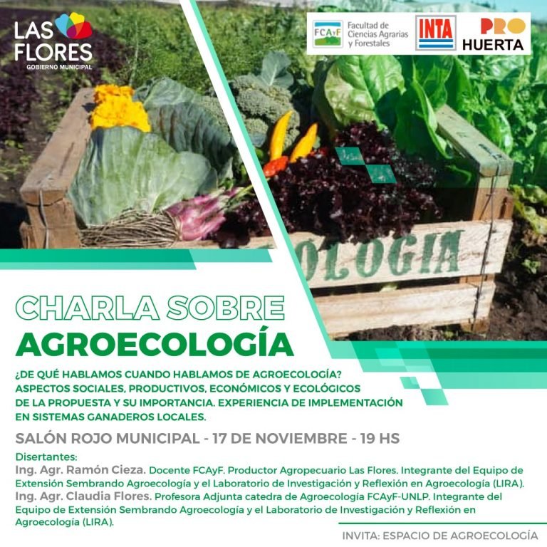 SE BRINDARÁ UNA CHARLA SOBRE AGROECOLOGÍA