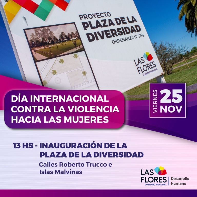 INAUGURACIÓN DE LA PLAZA DE LA DIVERSIDAD EN MARCO DEL DÍA CONTRA LA VIOLENCIA HACIA LAS MUJERES
