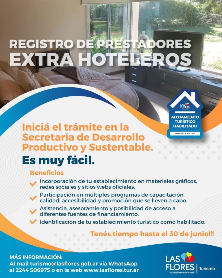 REGISTRO DE PRESTADORES EXTRA HOTELEROS