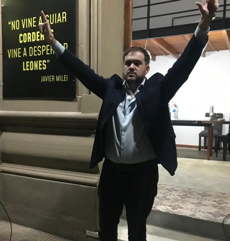 Bernardo Lemma, pre candidato por «La Libertad Avanza» presentó su local partidario