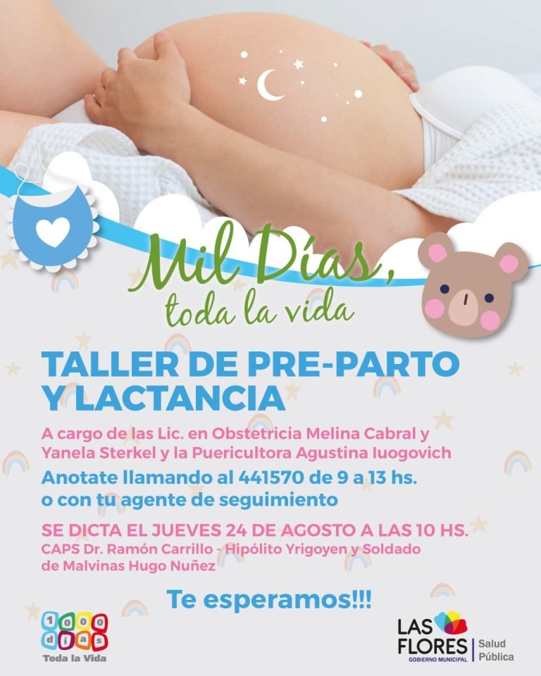 «MIL DÍAS, TODA LA VIDA»: TALLER DE PRE-PARTO Y LACTANCIA