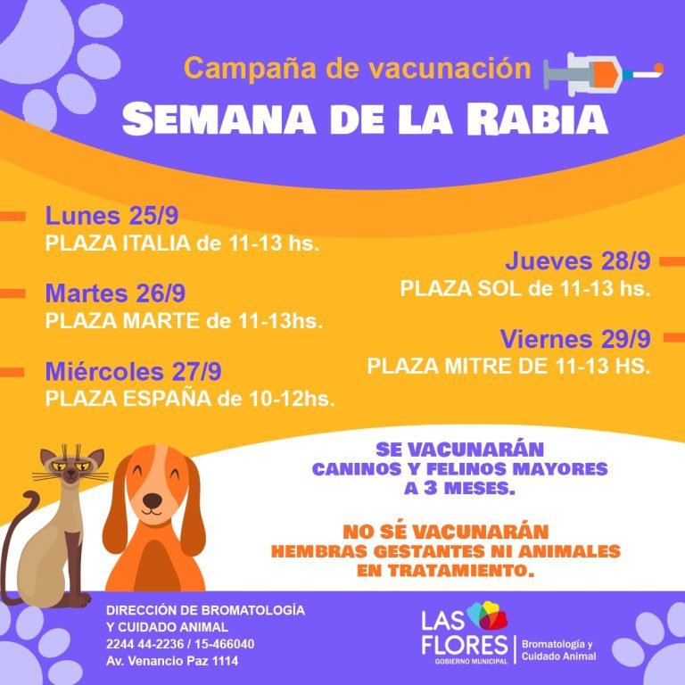 CAMPAÑA DE VACUNACIÓN “SEMANA DE LA RABIA”