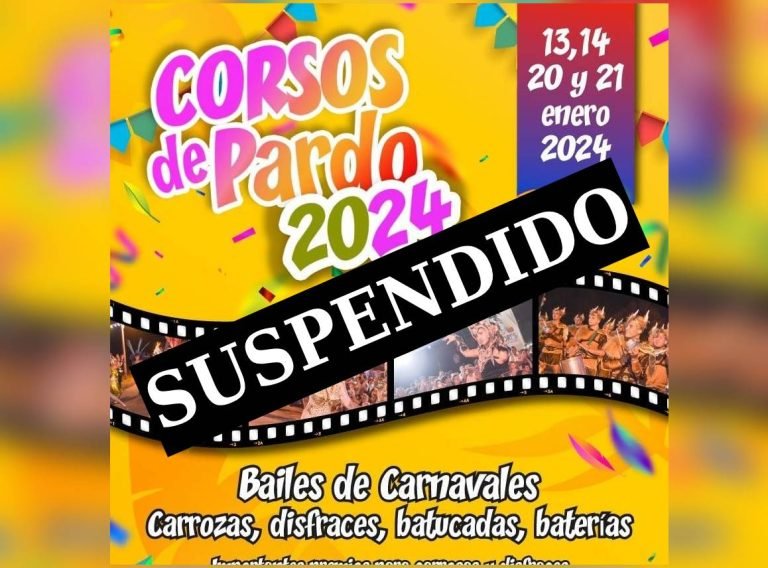 Luis Pucci, se suspendieron los corsos de Pardo, «tomamos la decisión con tristeza»