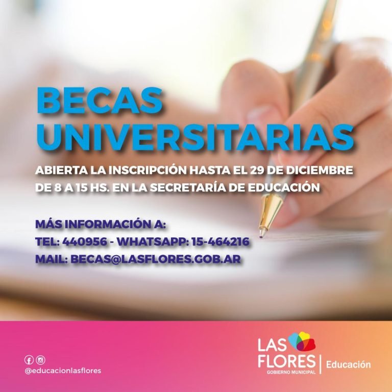 ABIERTA LA INSCRIPCIÓN PARA EL PROGRAMA MUNICIPAL DE BECAS UNIVERSITARIAS