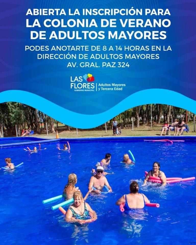 ADULTOS MAYORES: ABIERTA LA INSCRIPCIÓN PARA LA COLONIA DE VERANO