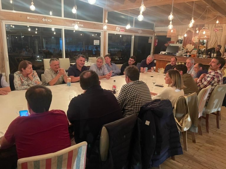 Gelené junto a otros intendentes se reunió con Massa en Pinamar