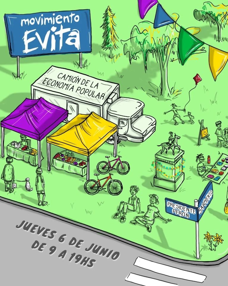 Llega este jueves el camión de la economía popular a Las Flores