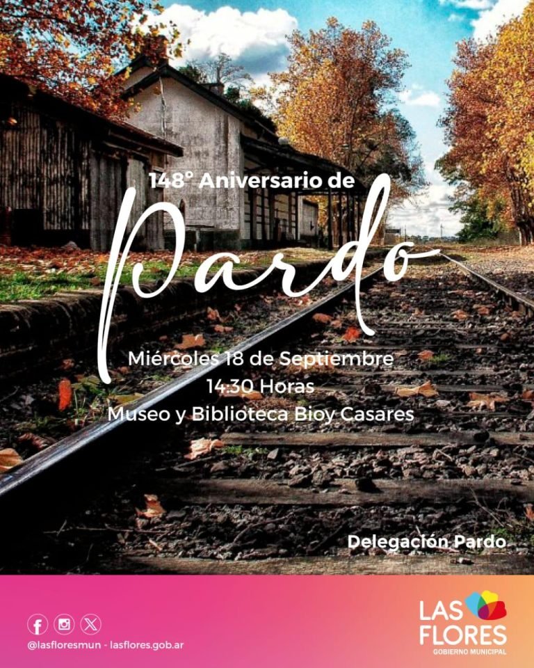 LISANDRO PAGGI POR EL 148° ANIVERSARIO DE PARDO: “Hoy los esperamos a todos para pasarla bien”