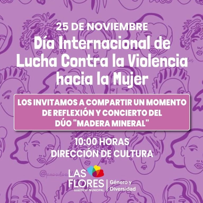 JORNADA DE REFLEXIÓN Y CONCIERTO DEL DÚO “MADERA MINERAL” EN EL DÍA DE LUCHA CONTRA LA VIOLENCIA HACIA LA MUJER