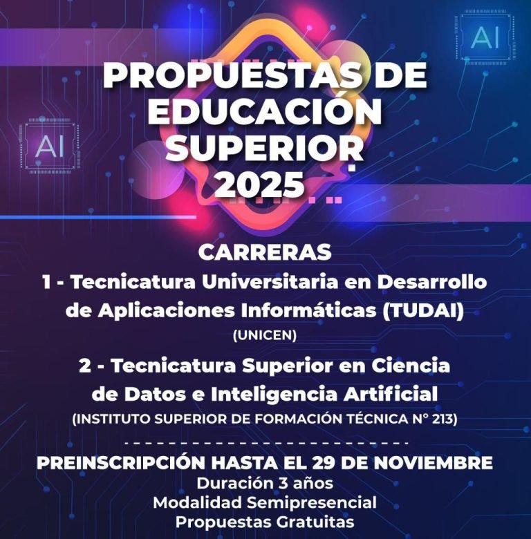 CARRERAS DE EDUCACIÓN SUPERIOR – 2025