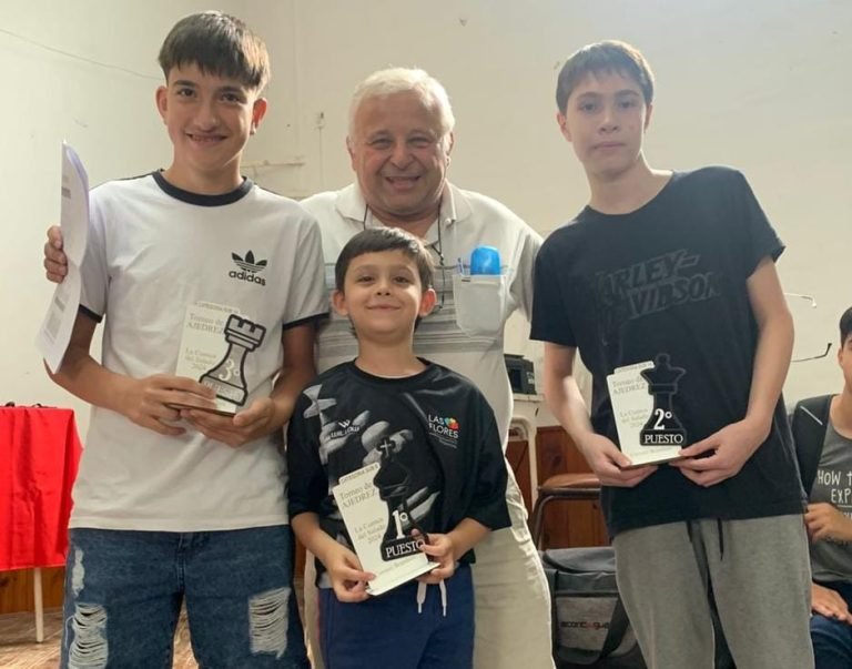 AJEDREZ: BENJAMÍN BUIRAZ Y TOMÁS ESPÍNDOLA CAMPEONES DEL TORNEO CUENCA DEL SALADO