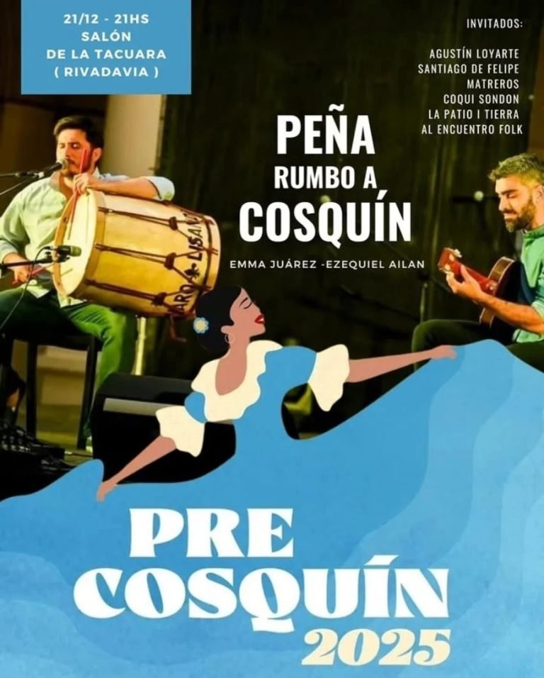 Este sábado Peña rumbo a Cosquín en La Tacuara