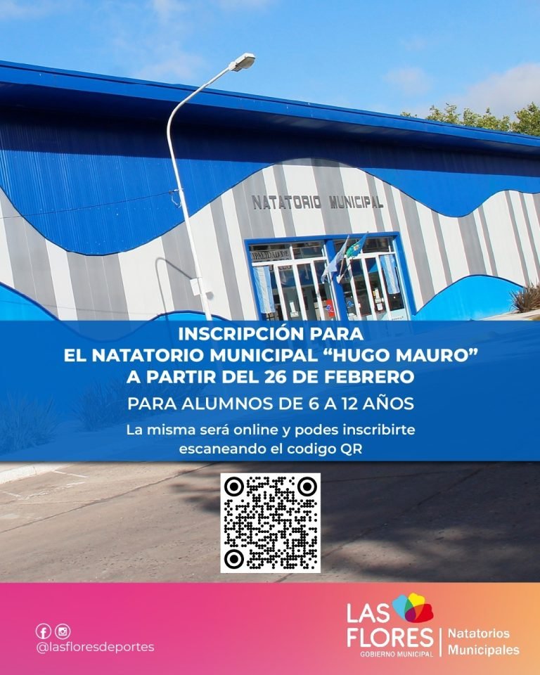NATATORIO CLIMATIZADO MUNICIPAL: EL MIÉRCOLES 26 COMIENZAN LAS INSCRIPCIONES PARA NIÑOS DE 6 A 12 AÑOS