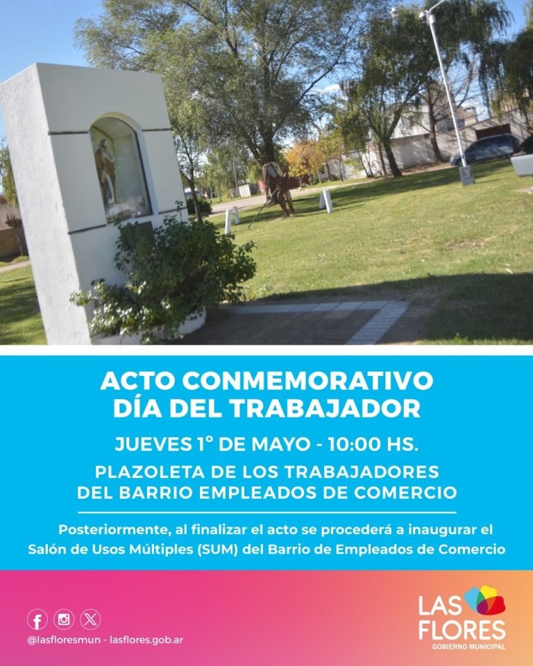ACTO CONMEMORATIVO POR EL DÍA DEL TRABAJADOR