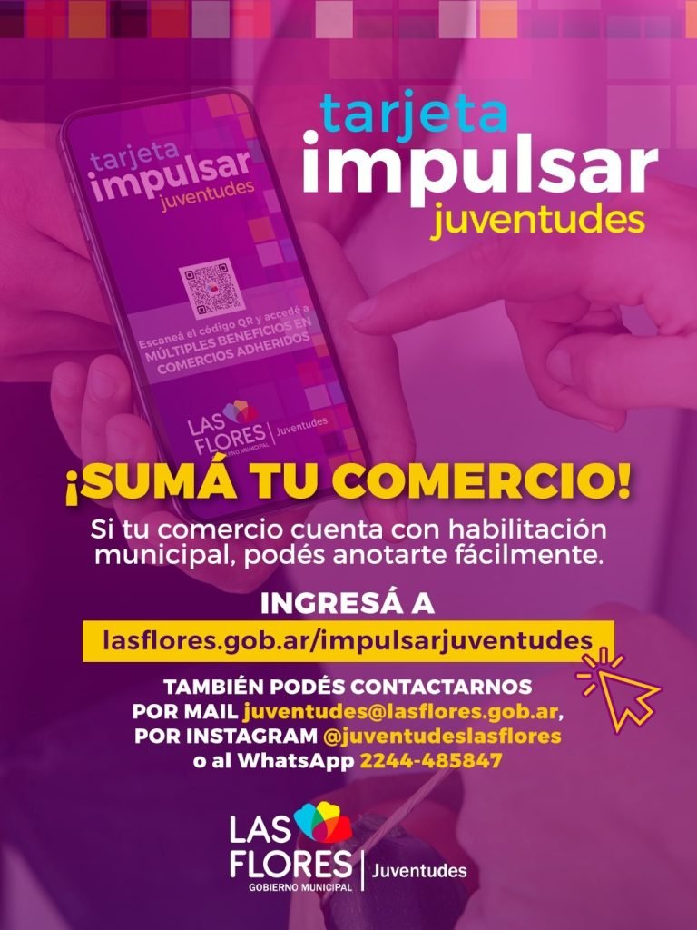 ¡SUMÁ TU COMERCIO AL PROGRAMA TARJETA IMPULSAR JUVENTUDES!