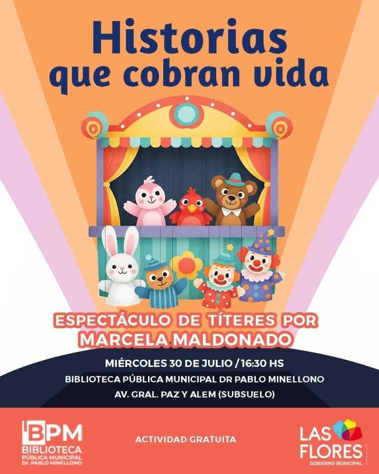 VACACIONES DE INVIERNO EN LAS FLORES: HOY EN LA BIBLIOTECA MUNICIPAL «DR. PABLO MINELLONO»