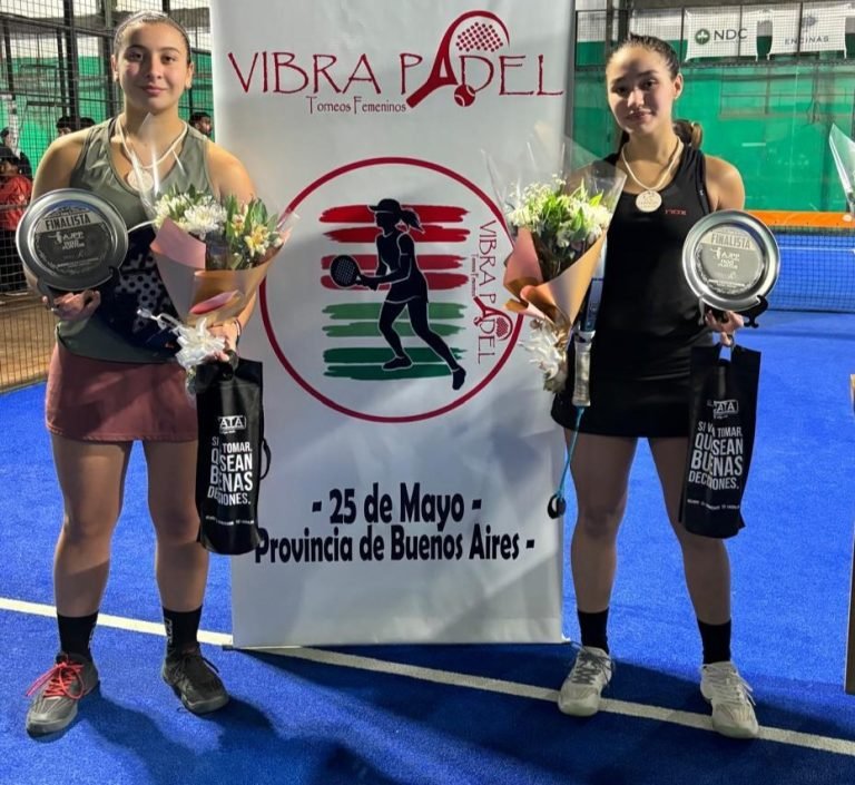 PADEL: FIORELLA PROPATO SAN MARTÍN Y FRANCESCA FLORIANI SUBCAMPEONAS DEL AJPP TOUR 2025