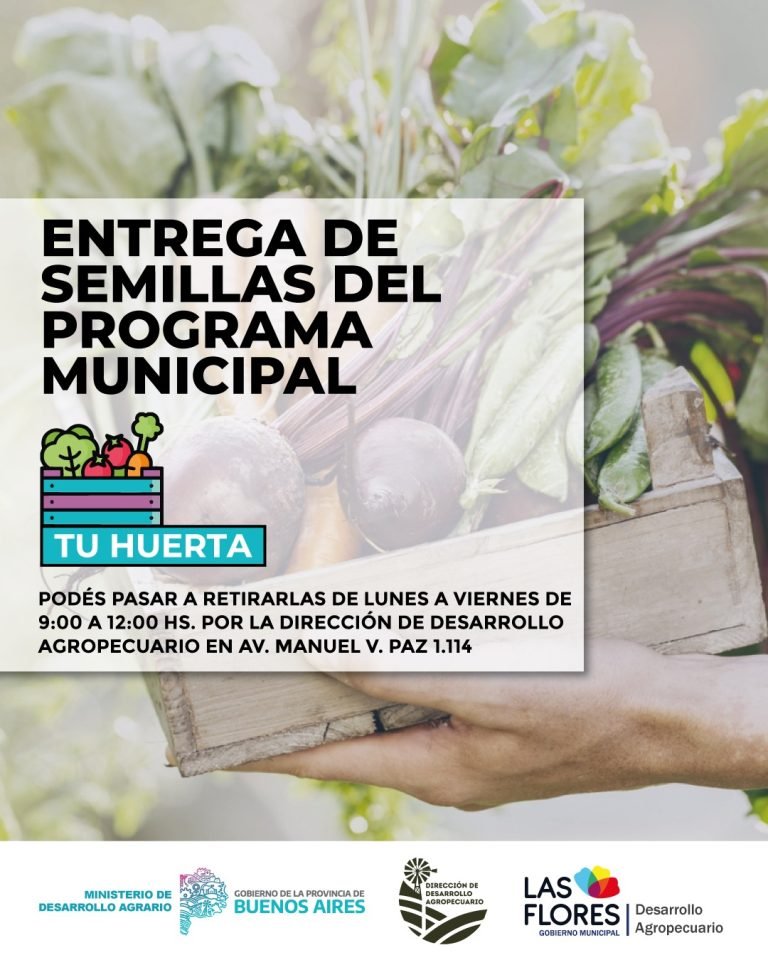 ENTREGA DE SEMILLAS EN MARCO DEL PROGRAMA MUNICIPAL “TU HUERTA”