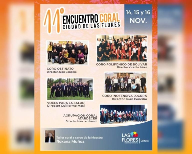 ULTIMA FECHA DEL 11º ENCUENTRO DE COROS CIUDAD DE LAS FLORES
