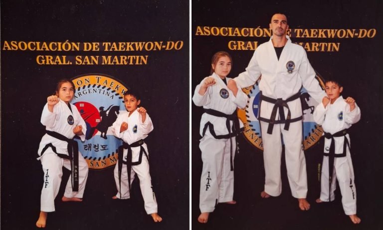 Naira y Francisco partieron rumbo al mundial de Taekwondo en Puerto Rico