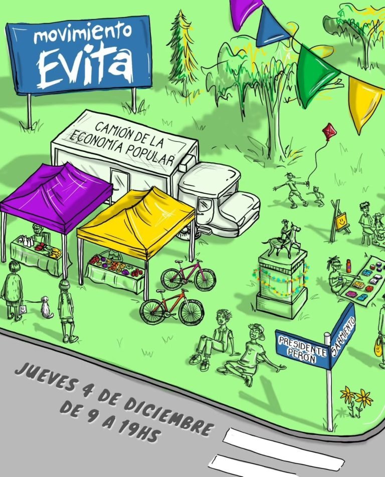 El jueves llega el camión de la economía popular