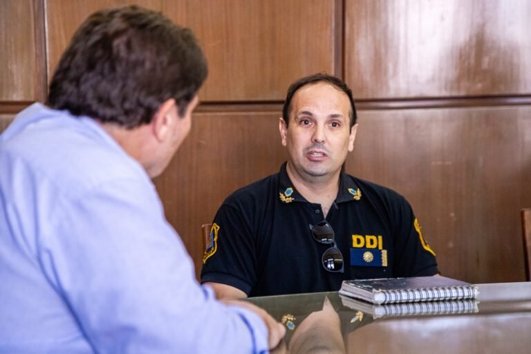 BLANSTEIN SE REUNIÓ CON EL NUEVO JEFE DE LA SUB DDI, SUBCRIO. MARIANO RISSO