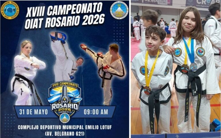 Naira Garay y Francisco Menendez medallas de oro en Rosario