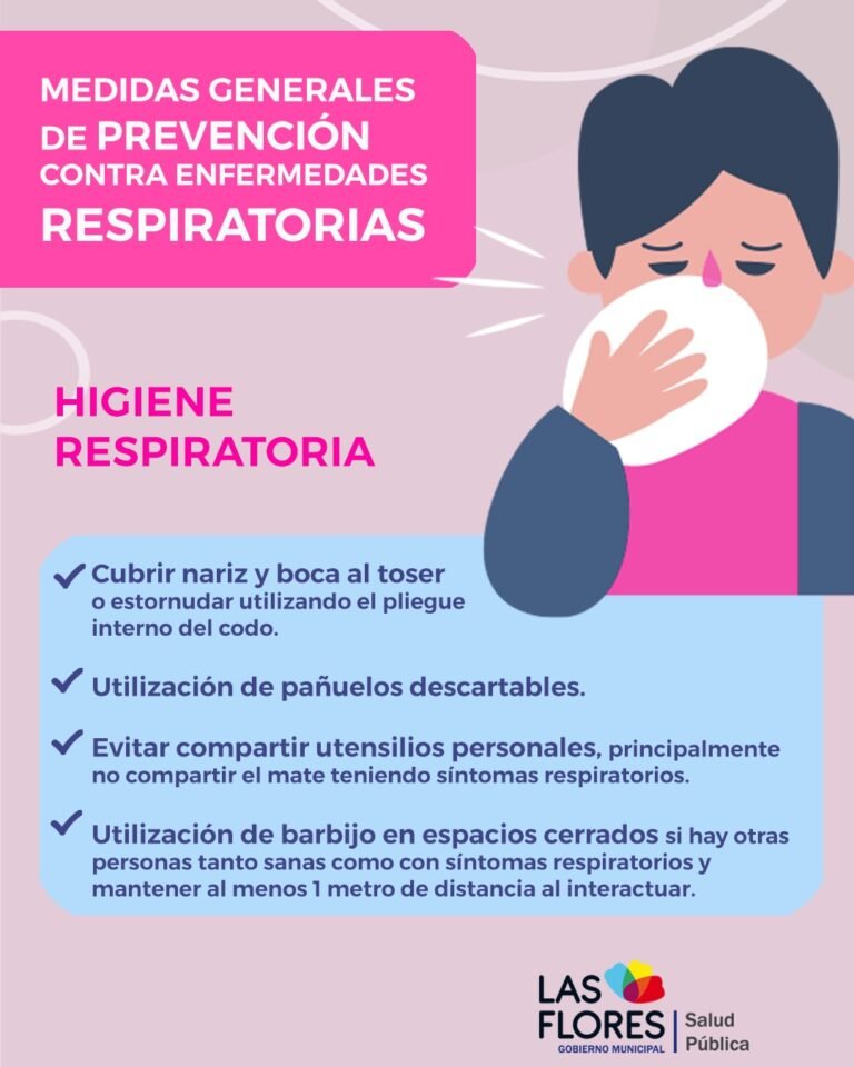 MEDIDAS GENERALES DE PREVENCIÓN CONTRA ENFERMEDADES RESPIRATORIAS
