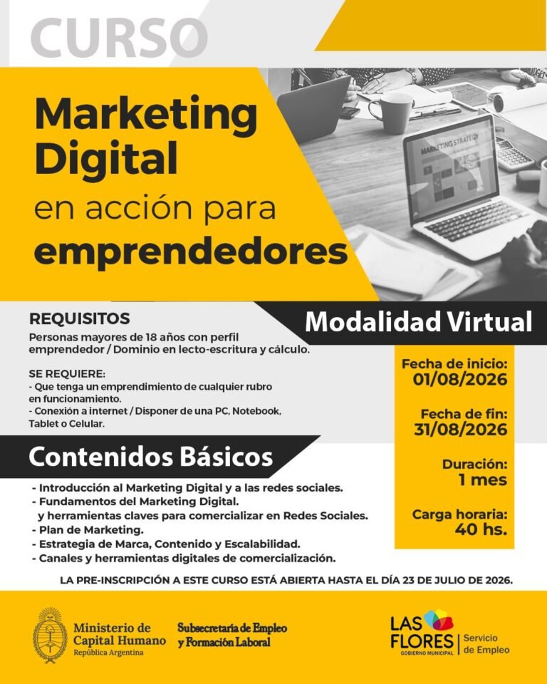 ABIERTA LA INSCRIPCIÓN AL CURSO “MARKETING DIGITAL EN ACCIÓN PARA EMPRENDEDORES”