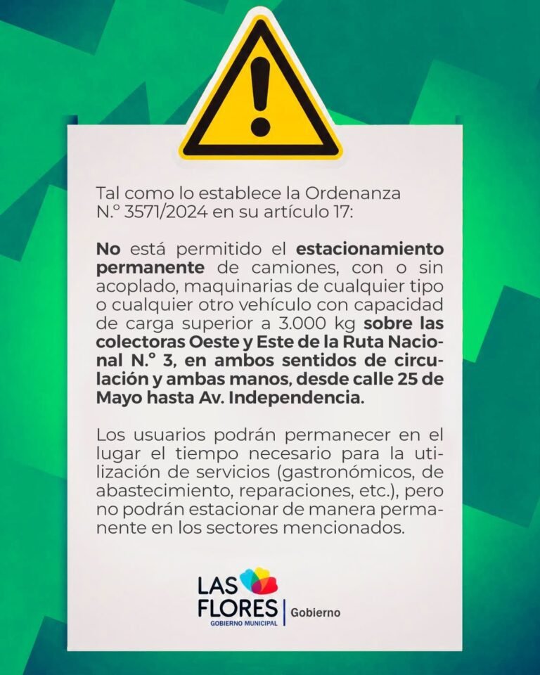 INFORMACIÓN SOBRE EL ESTACIONAMIENTO EN COLECTORAS