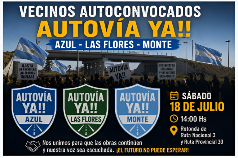 Movilización de Vecinos Autoconvocados por la Autovía de Ruta 3