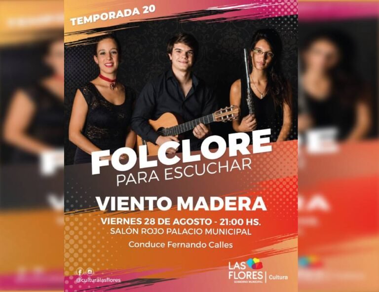 EL GRUPO «VIENTO MADERA” ANIMARÁ LA PRÓXIMA NOCHE DE FOLCLORE PARA ESCUCHAR