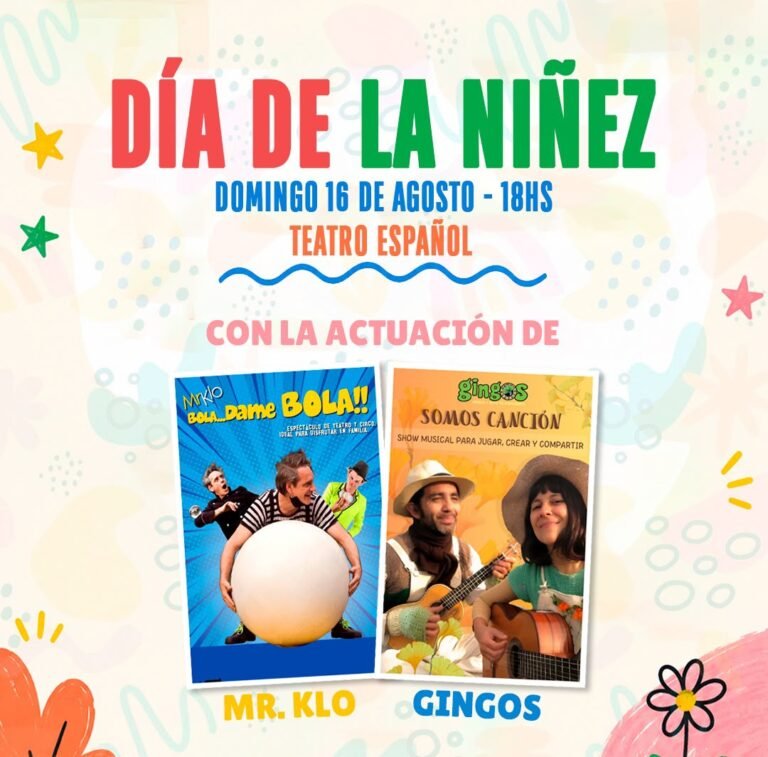 El municipio invita al festejo del “DÍA DEL NIÑO” en el Teatro Español