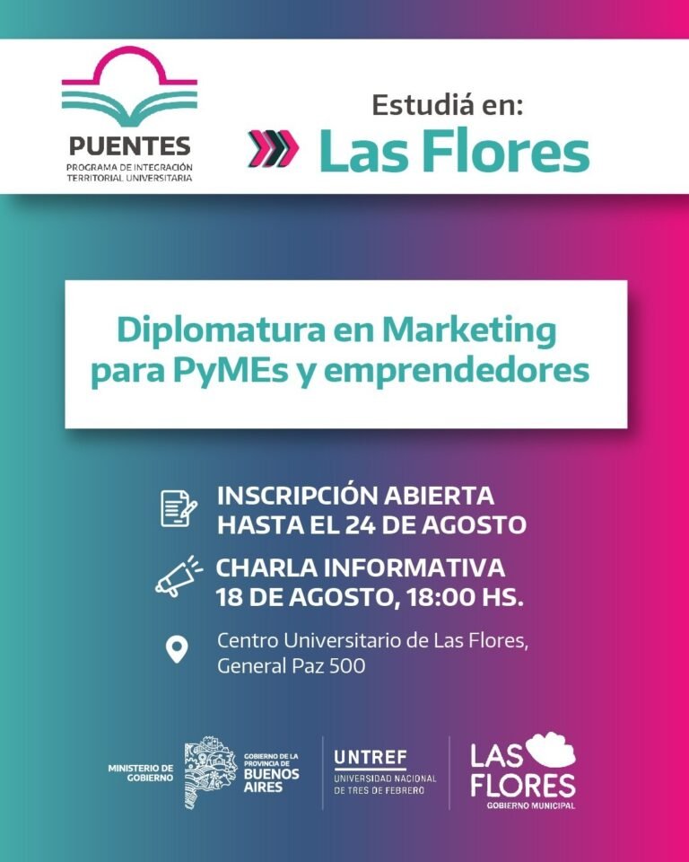 HOY CHARLA INFORMATIVA DE LA DIPLOMATURA EN MARKETING PARA PYMES Y EMPRENDEDORES