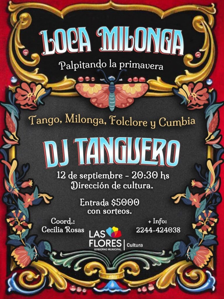 “LOCA MILONGA” EN CULTURA PALPITA LA PRIMAVERA