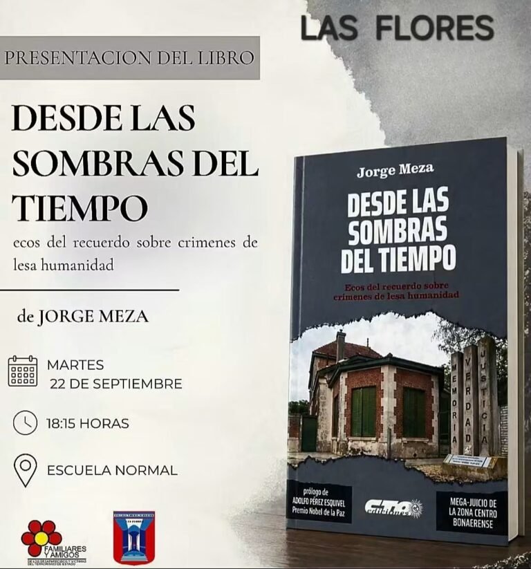 Presentación del libro “Desde las sombras del tiempo. Ecos del recuerdo sobre crímenes de lesa humanidad”
