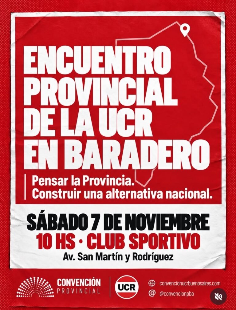 La UCR bonaerense se reúne en Baradero en busca de construir su propio candidato